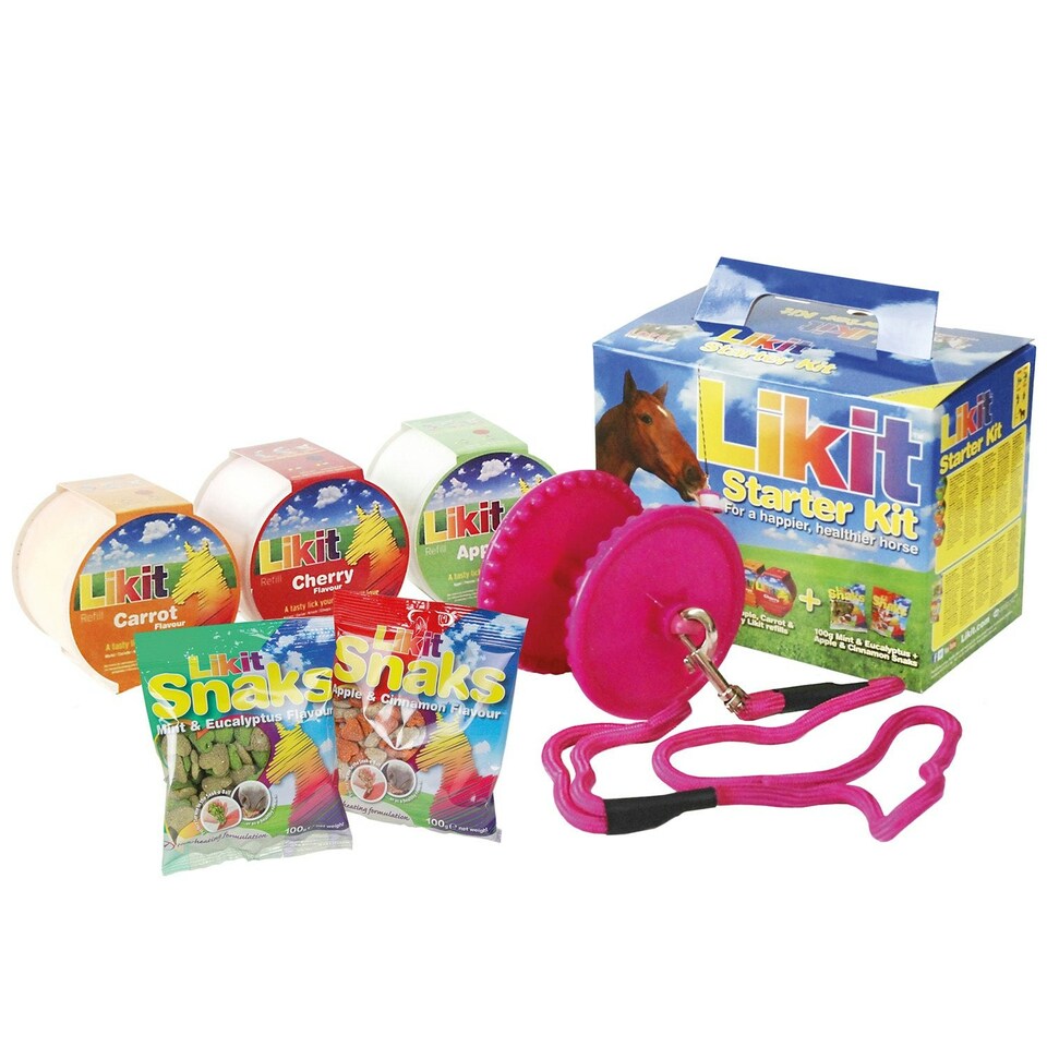 image 1 of Likit Starter Kit For Horses And Ponies - Glitter Pink