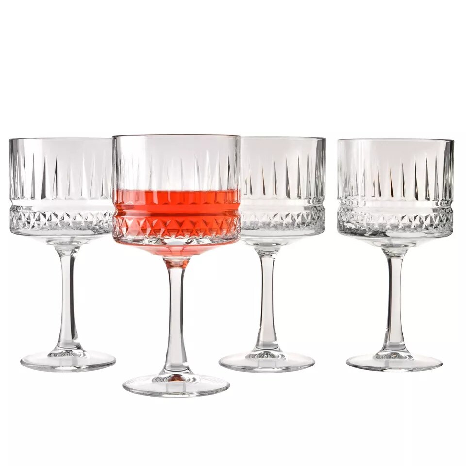 image 1 of Pasabahce Large Stemmed Cocktail Glasses Set - 500ml | Clear | 4