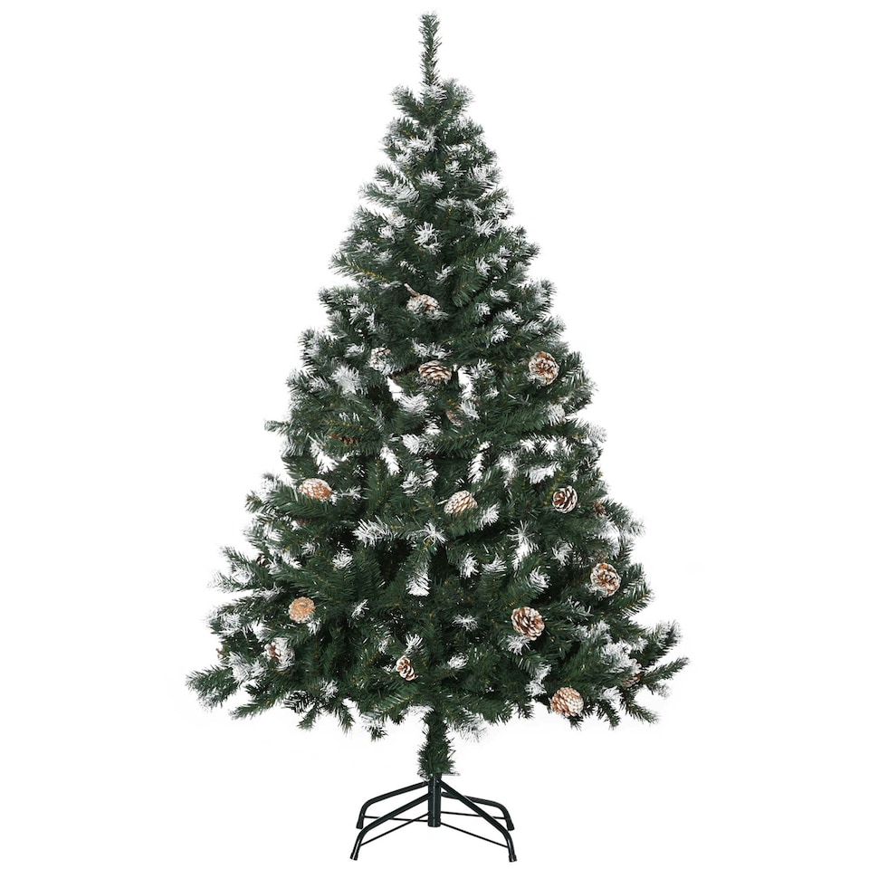 image 1 of HOMCOM 5FT Artificial Christmas Tree Xmas Indoor Decoration, Automatic Open