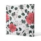 image 1 of Red Flowers, Green Leaves (Canvas Print) 114 x 114 x 4cm