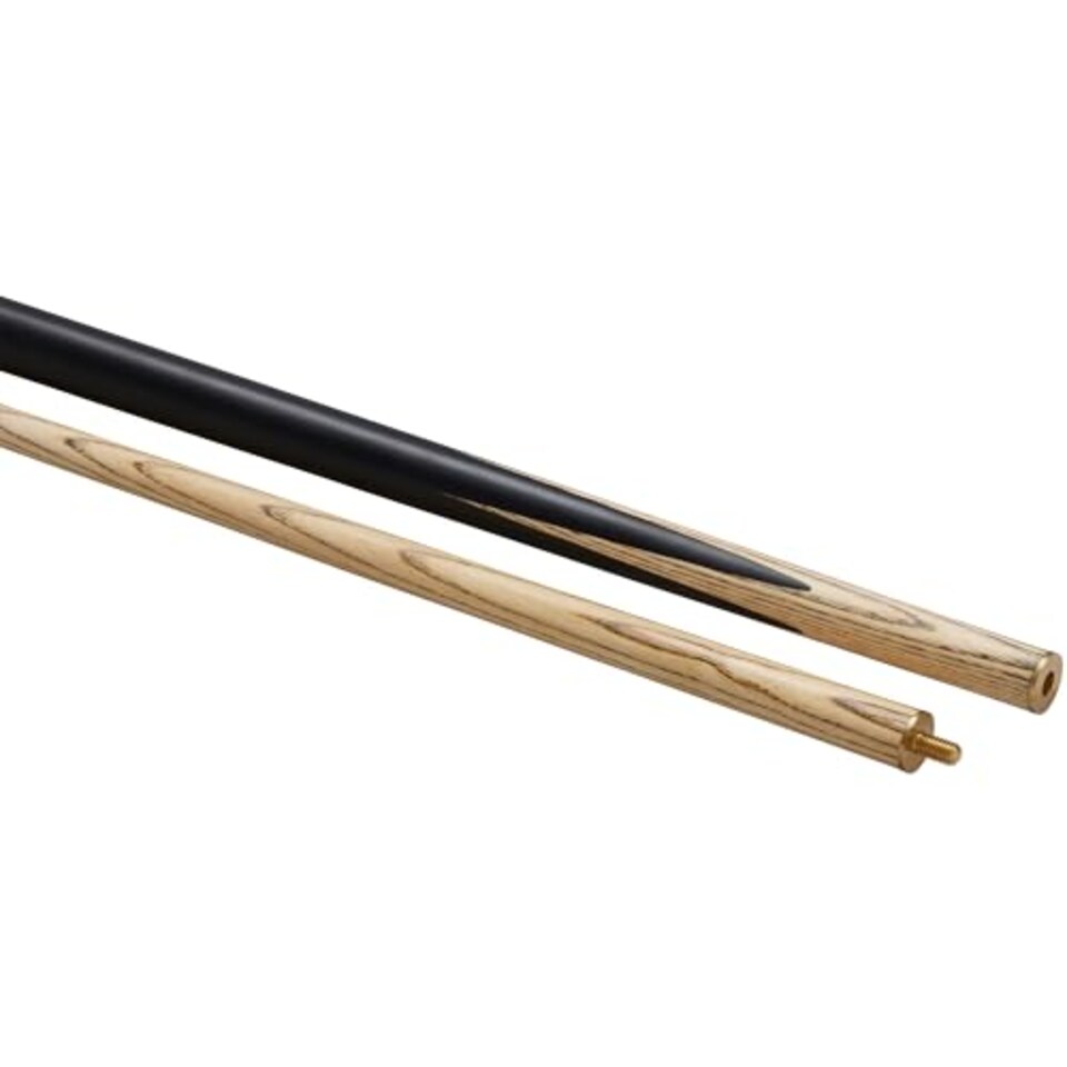 image 1 of Powerglide One 2-Piece Snooker Cue Stick | Aero | Ash Wood Shaft With Rosewood Butt And Coloured Veneers | Brass Joint | Full Size 57" | 9.5 mm Tip