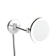 image 1 of Cosmic Wall Magnifying Mirror with Adjustable LED Light for Bathroom, Light Grey