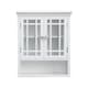 image 1 of Teamson Home Wooden Bathroom Wall Cabinet 2 Doors Neal White
