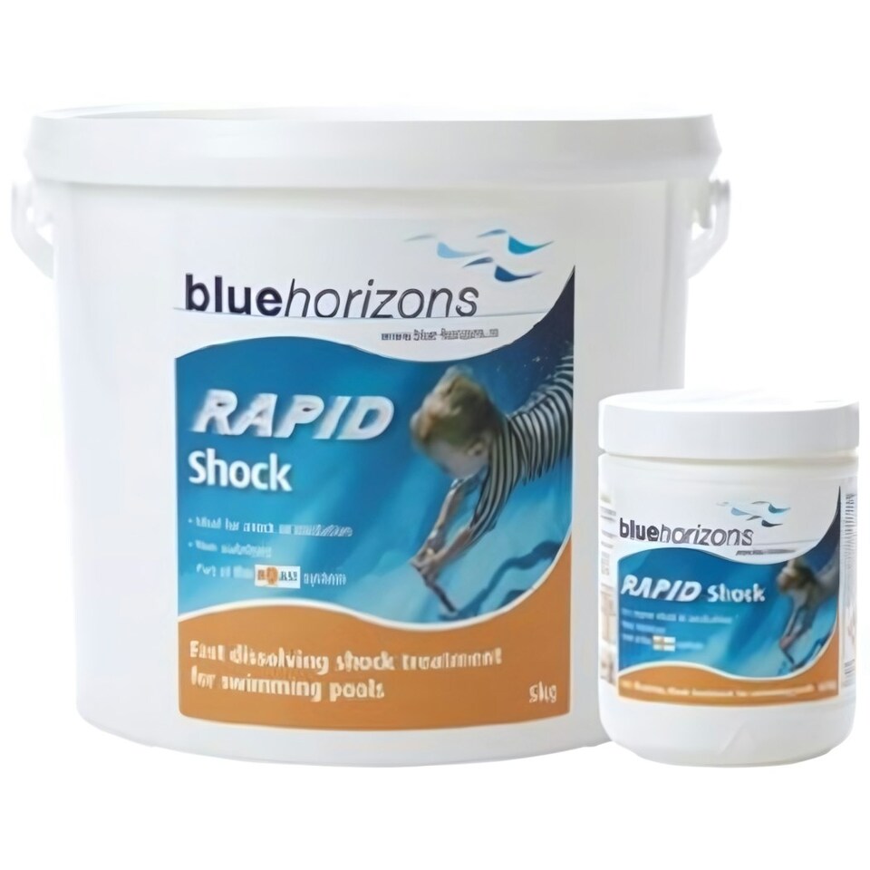 Blue Horizons - Rapid Shock 1 X 5kg fast dissolving oxidiser chlorine algae