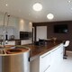 image 4 of CGC FRAZER White Opal Glass Surface Mount Round Ceiling Light Chrome Finish White