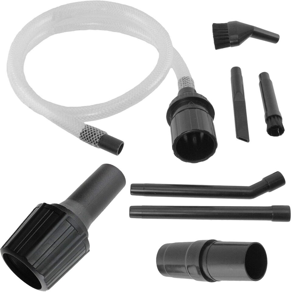 image 1 of SPARES2GO Universal Vacuum Micro Tool Kit Garage Workshop Dust Extractor Sander 30 - 38mm