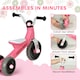 image 8 of AIYAPLAY Baby Balance Bike for 1-3 Years Boys Girls, Toddler Balance Bike with No Pedal, 3 Silence Wheels, Safe Limited Steer, for Indoor Outdoor Riding | Pink