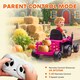 image 6 of AIYAPLAY Ride on Tractor with Trailer, 12V Electric Vehicle with Remote Control, Ride on Car for Kids with Music, Shifter, Start-Up Sound for Ages 3-8 Years | Pink
