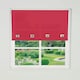 image 3 of 105cm Red Square Eyelet Edge Roller Blind | Red | Red