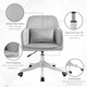 image 6 of Vinsetto Office Chair with Electric Vibration Massage Lumbar Pillow, Grey