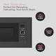 image 4 of Cookology Built-In Microwave 800W Integrated 20L - CBM20LBK Black