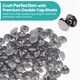 image 4 of 4mmx4mm Double Cap Rivets, Tubular Metal Studs for DIY Projects - 100pcs