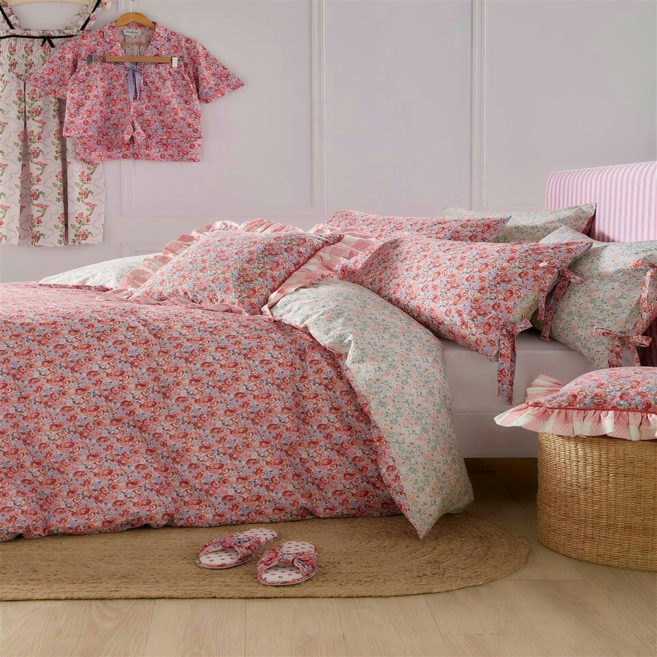 image 1 of Cath Kidston Ditsy Archive Duvet Cover Set - Double - Pink Pink | Double