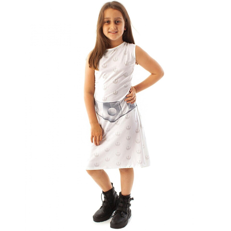 image 1 of Star Wars Girls Princess Leia Costume Dress - White - 13-14 Years 13