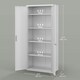 image 3 of HOMCOM Lockable Metal Cabinet with 2 Doors, File Cabinet