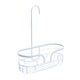 image 5 of Showerdrape Dante White Steel Mini Hook Over Shower Caddy | White | 1
