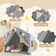 image 7 of COSTWAY Kids Play Tent 3-4 Kids Large Play Tent House Grey Grey