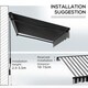 image 8 of Outsunny 3.5 x 2.5m Electric Retractable Awning, Aluminium Frame, Grey & White 