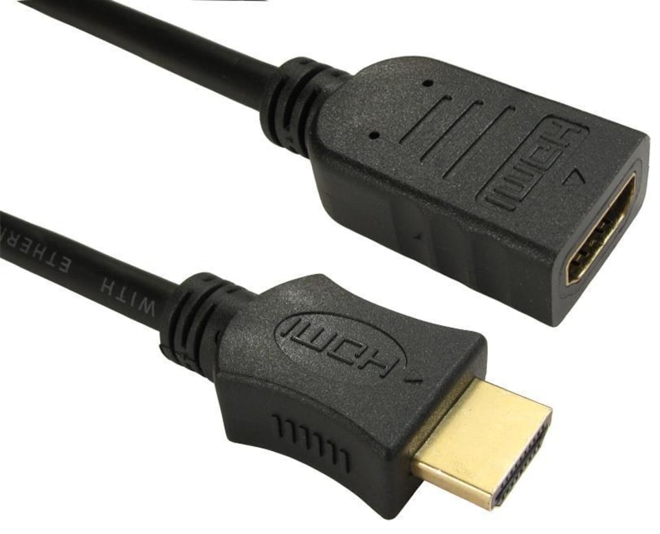 RARAION - High Speed 4K UHD HDMI Lead with Ethernet, Male to Female, 3m Black