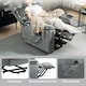 image 6 of HOMCOM Power Lift Recliner Chair for Elderly w/ Remote Control, Dark Grey | Grey