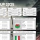 image 2 of A3 Rugby Nations 2025 Fixture Wall Chart