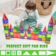 image 5 of Desire Deluxe Magnetic Building Blocks Tiles STEM Toy Set 57PC – Kids Learning Educational Construction Toys for Boys Girls Present Age 3 4 5 6 7 Year Old - Gift