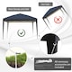 image 7 of Outsunny 3 x 3M Garden Pop Up Gazebo Height Adjustable Marquee Party Tent Wedding Canopy with Carrying Bag, Black