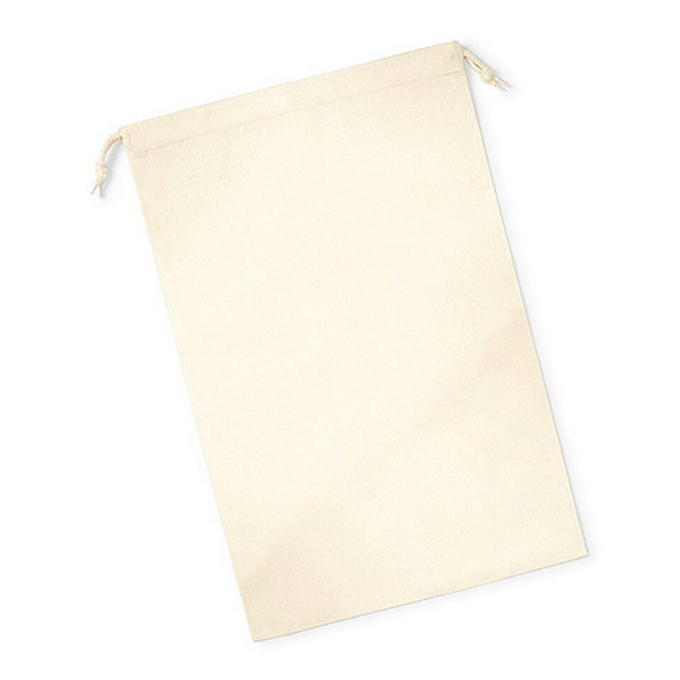 image 1 of Westford Mill Organic Premium Cotton Stuff Bag - Natural - XS Cream | XS