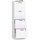 image 1 of HOMCOM 4 Drawer File Cabinet with Lock, Vertical Filing Cabinet with Adjustable Hanging Bars for A4 and Letter Size File Folders, Printer Stand with Storage, White | White | White