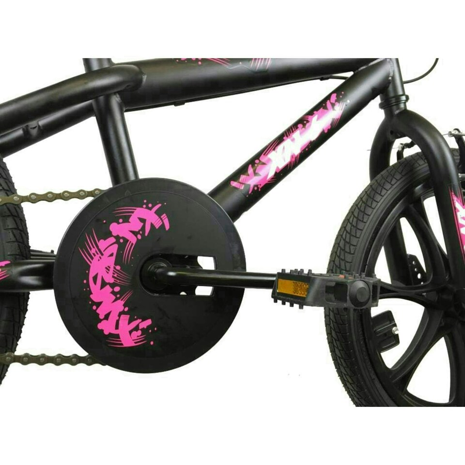 image 1 of XN-6-18 Kids Girls Freestyle BMX 18" MAG Wheel - Black/Pink