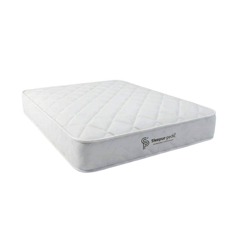image 1 of Single Mattress 90 X 190cm, Affordable 3ft Memory Infused Foam and Spring Mattress. Approx 7 inch/18cm Deep with Quilted CoolTouch Cover, Fire retardant, Soft-Med Firm Feel