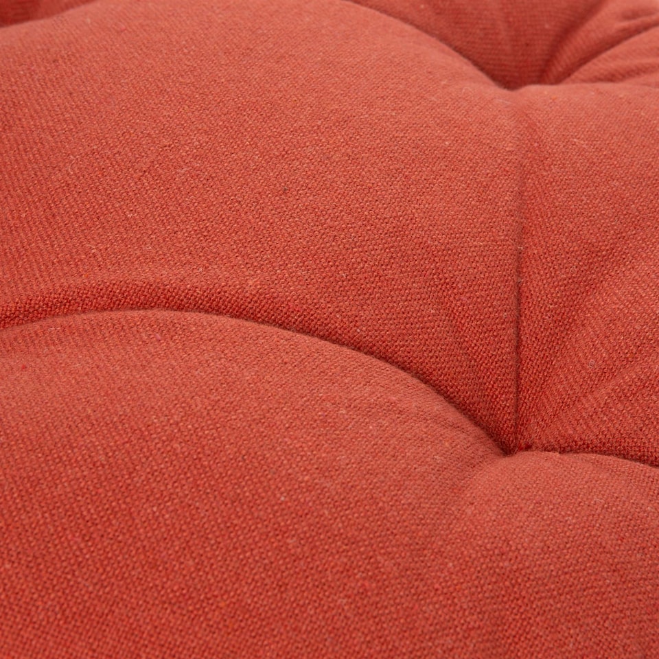 image 1 of Harbour Housewares Round Garden Chair Seat Cushion - Paprika | Red | Paprika