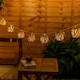 image 1 of ValueLights 10 x Battery Operated Outdoor Rattan Wicker Ball Garden String Lights