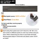 image 6 of NOVECRAFTO Self Adhesive Floor Planks | 36x5.98in (91.4x15.2cm) Each | Peel & Stick Vinyl Flooring | Dark Shadowline Flow Wood Effect | Waterproof DIY Tiles Black | 2.78 sqm