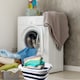 image 6 of 40L Oval Collapsible Laundry Basket, Foldable Plastic Laundry Hamper