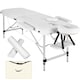 image 1 of Massage Table Set Massage Bench Massage Table 2 Zone Massage Bed Cosmetic Lounger Bag Bolsters Head And Armrests | White | white | 1
