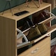 image 10 of Vida Designs 2 Drawer Shoe Cabinet Shoe Rack Storage Cupboard, Pine