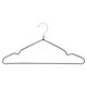 image 2 of Ashley PVC-Coated Coat Hangers - Black - Pack of 10