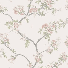 Holden Decor Cherry Blossom Wallpaper | Pink | Pink/Cream | 1