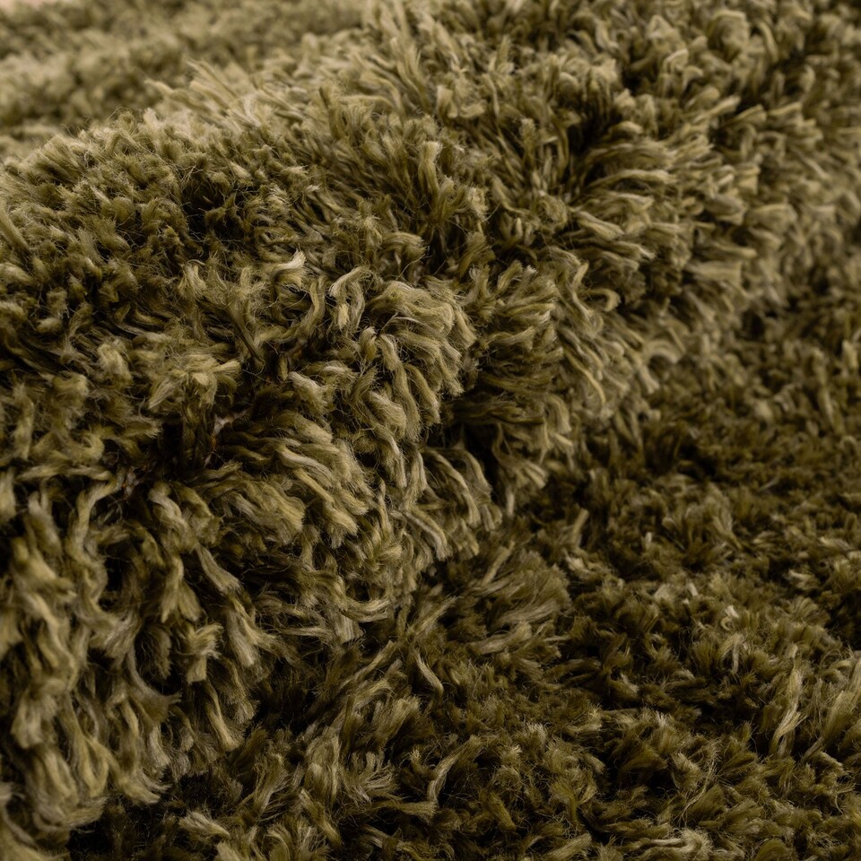 image 1 of KUKOON Dark Green Super Soft Shaggy Area Rug 80cm x 150cm