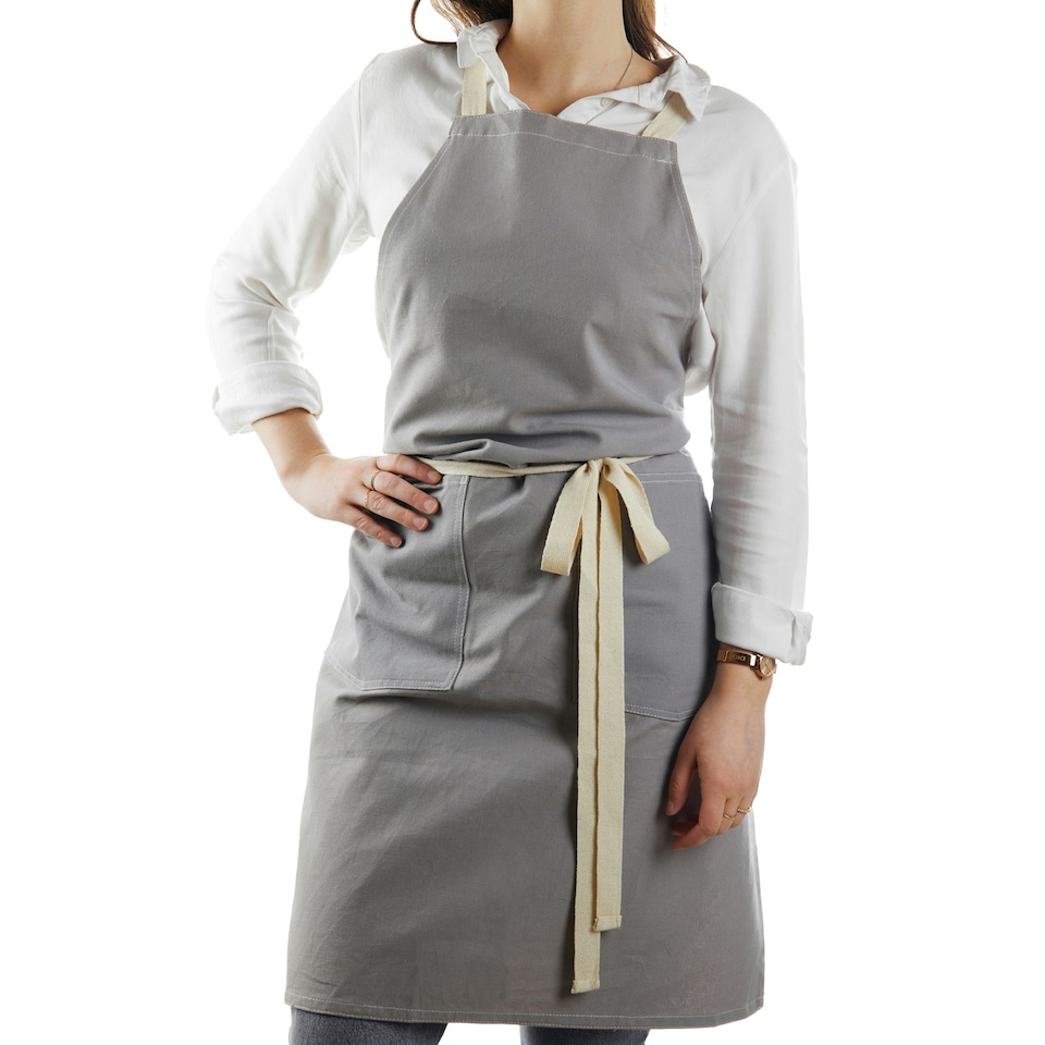 image 1 of Vinga Sovano Recycled Cotton Apron - Grey - One Size Grey
