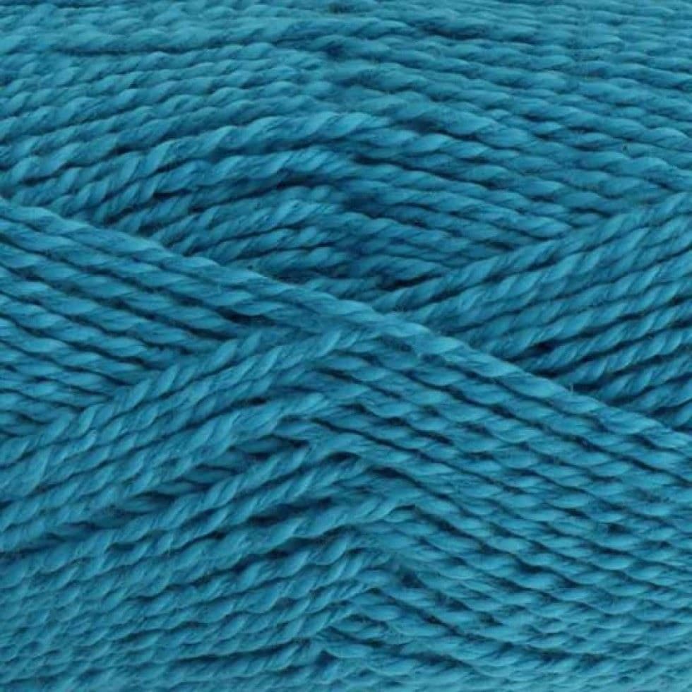 King Cole Turquoise Finesse Cotton Silk DK Yarn (Value Pack 12 x 50g Balls) For Crochet, Knitting - 120m per ball