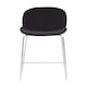 image 4 of Tamzin Black Velvet Chrome Finish Bar Chair Black
