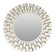 image 1 of Interiors By Premier Champagne Chain Design Wall Mirror, Layered Round Mirror, 3-Tiered Hallway Mirror, Sculptural Mirror Silver