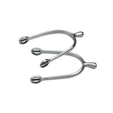 Shires Unisex Adult Ball End Spurs - Silver - One Size
