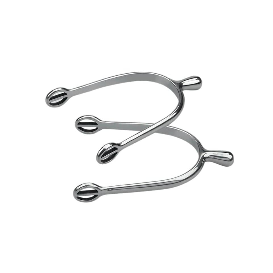 image 1 of Shires Unisex Adult Ball End Spurs - Silver - One Size