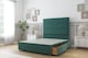 image 3 of Sloomy Texas Emerald Plush Divan Bed With Mattress No Drawers With 26" Strutted Headboard 5' King | Green | Emerald | King | 1