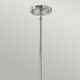 image 2 of Amelia 1 Light Dome Ceiling Mini Pendant Chrome, E27
