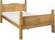 image 1 of Corona Double Bed Frame High Foot End Mexican Solid Pine