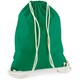 image 2 of Westford Mill Cotton Gymsac Bag - 12 Litres - Kelly Green - One Size | Multi | One Size
